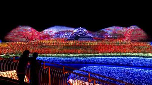 最(zui)壯(zhuang)觀的(de)鼕(dong)季燈光(guang)秀在(zai)日本(ben)呈現(xian)